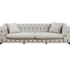 Sale KARE Design Sofa Bellissima 3-Seater Velvet Taupe 240cm