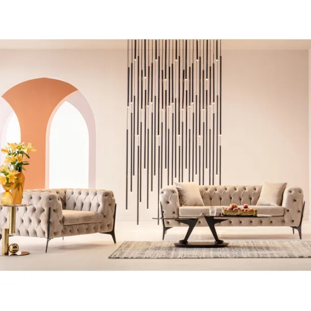 sofa_bellissima_seater_ve_1.webp Online KARE Design Sofa Bellissima 2-Seater Velvet Taupe 200cm