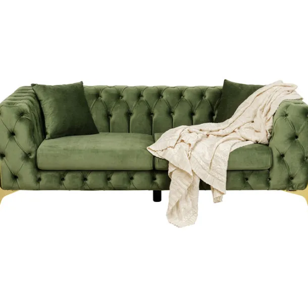 sofa_bellissima_seater_ve_3-1.webp Online KARE Design Sofa Bellissima 2-Seater Velvet Green 200cm