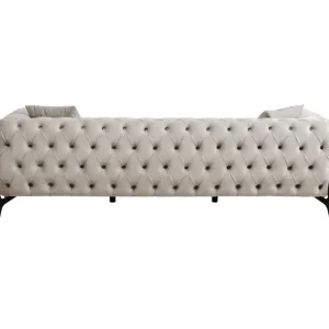 Sale KARE Design Sofa Bellissima 3-Seater Velvet Taupe 240cm