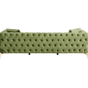 Hot KARE Design Sofa Bellissima 3-Seater Velvet Green 240cm