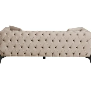 Online KARE Design Sofa Bellissima 2-Seater Velvet Taupe 200cm