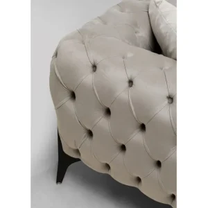 Sale KARE Design Sofa Bellissima 3-Seater Velvet Taupe 240cm