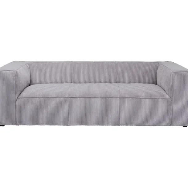 sofa_cubetto_cord_seater__0.webp Online KARE Design Sofa Cubetto Cord 3-Seater Light Grey 220cm