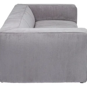 Online KARE Design Sofa Cubetto Cord 3-Seater Light Grey 220cm