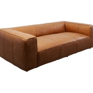 Sale KARE Design Sofa Cubetto Smart Leather Light Brown 220cm