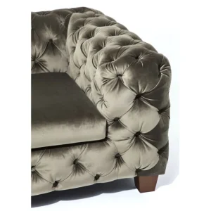 Fashion KARE Design Sofa Desire 3-Seater Khaki