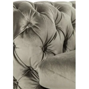 Fashion KARE Design Sofa Desire 3-Seater Khaki