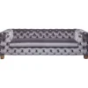 Hot KARE Design Sofa Desire 3-Seater Silver Grey