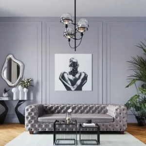 Hot KARE Design Sofa Desire 3-Seater Silver Grey