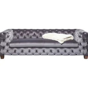 Hot KARE Design Sofa Desire 3-Seater Silver Grey