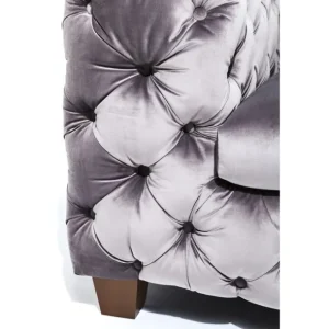 Hot KARE Design Sofa Desire 3-Seater Silver Grey