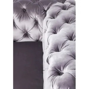 Hot KARE Design Sofa Desire 3-Seater Silver Grey