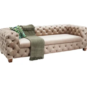 Discount KARE Design Sofa Desire 3-Seater Velvet Ecru