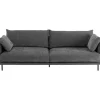 Clearance KARE Design Sofa Edna 3-Seater Grey 245cm