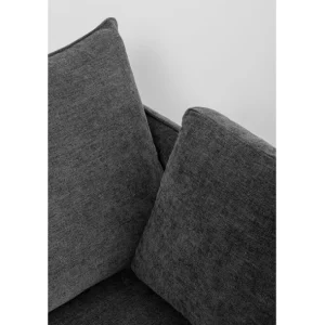 Clearance KARE Design Sofa Edna 3-Seater Grey 245cm