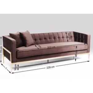 Online KARE Design Sofa Loft 3-Seater Brown