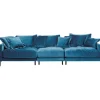 Hot KARE Design Sofa Lullaby 3-Seater Bluegreen
