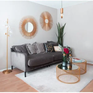 Outlet KARE Design Sofa Lullaby 2-Seater Taupe