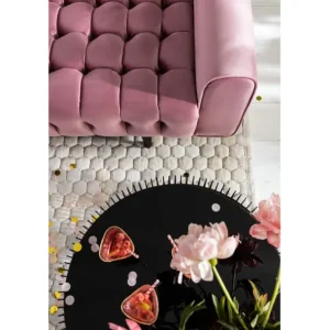 Best KARE Design Sofa Milchbar 3-Seater Velvet Mauve