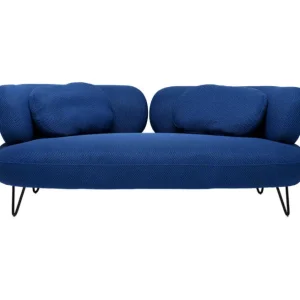 Outlet KARE Design Sofa Peppo 2-Seater Blue 182cm