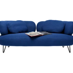 Outlet KARE Design Sofa Peppo 2-Seater Blue 182cm