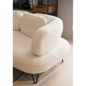 Fashion KARE Design Sofa Peppo 2-Seater White 182cm