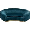 Clearance KARE Design Sofa Perugia 2-Seater Emerald 195cm