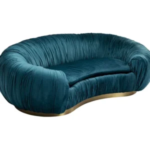 Clearance KARE Design Sofa Perugia 2-Seater Emerald 195cm