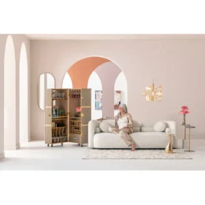 New KARE Design Sofa 3-Seater Kelly Boucle 225cm