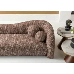 New KARE Design Sofa 3-Seater Livia Melange Brown 261cm