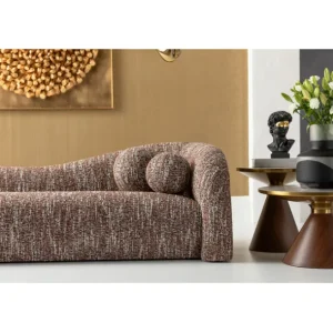 New KARE Design Sofa 3-Seater Livia Melange Brown 261cm