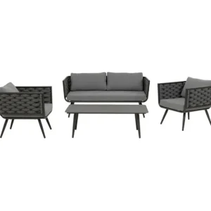 Hot KARE Design Sofa Set Rimini Anthracite (4/part)
