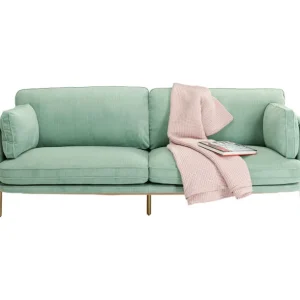 Outlet KARE Design Sofa Shirly 3-Seater Mint 221cm