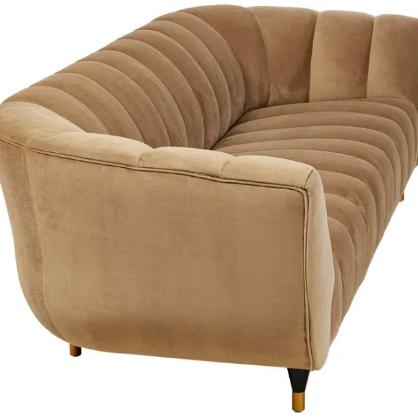sofa_spectra_velvet_brown_2.webp Best KARE Design Sofa Spectra Velvet Brown 3-Seater 245cm