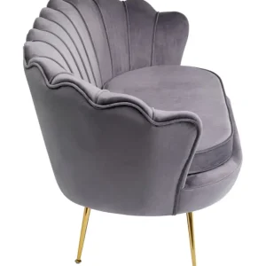 Fashion KARE Design Sofa Water Lily 2-Seater Gold Grey