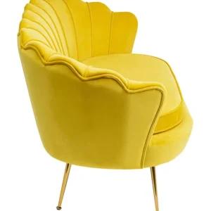 Best KARE Design Sofa Water Lily 2-Seater Gold Yellow