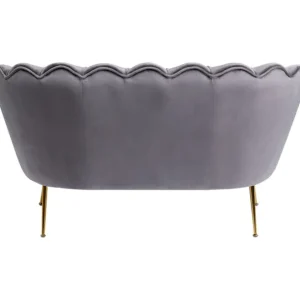 Fashion KARE Design Sofa Water Lily 2-Seater Gold Grey