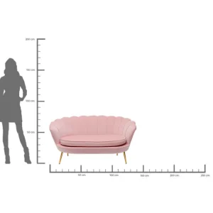 Sale KARE Design Sofa Water Lily 2-Seater Gold Rose