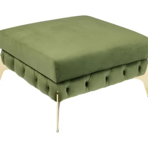 Fashion KARE Design Stool Bellissima Velvet Green 80cm
