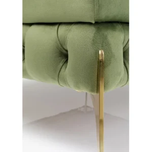 Fashion KARE Design Stool Bellissima Velvet Green 80cm