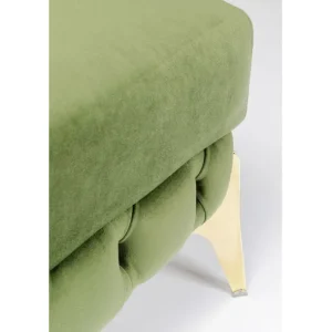 Fashion KARE Design Stool Bellissima Velvet Green 80cm
