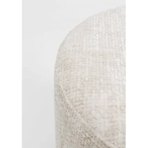 New KARE Design Stool Berry High Silver Beige Ø39cm