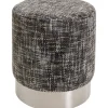 Discount KARE Design Stool Berry High Silver Dark Grey Ø39cm