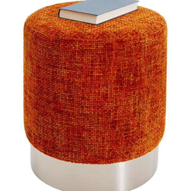 stool_berry_high_silver_o_1.webp Hot KARE Design Stool Berry High Silver Orange Ø39cm