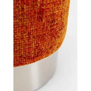 Hot KARE Design Stool Berry High Silver Orange Ø39cm