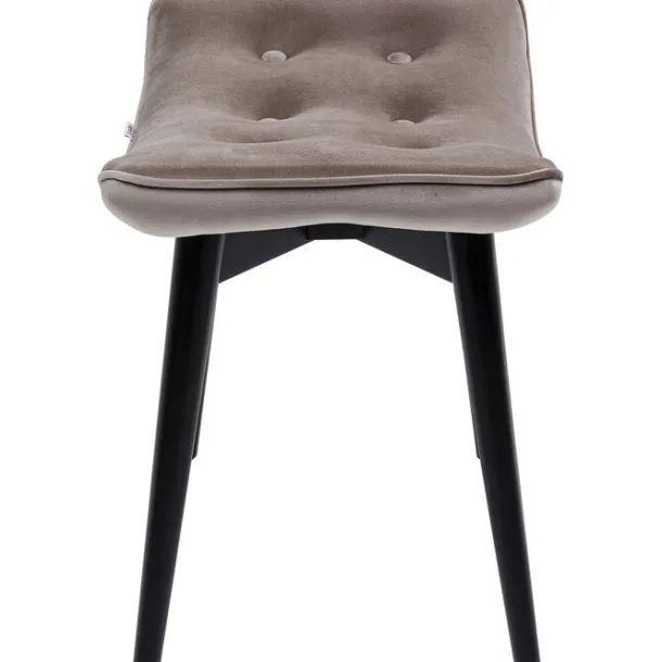 stool_black_vicky_velvet__2-1.webp Online KARE Design Stool Black Vicky Velvet Grey 46x59cm