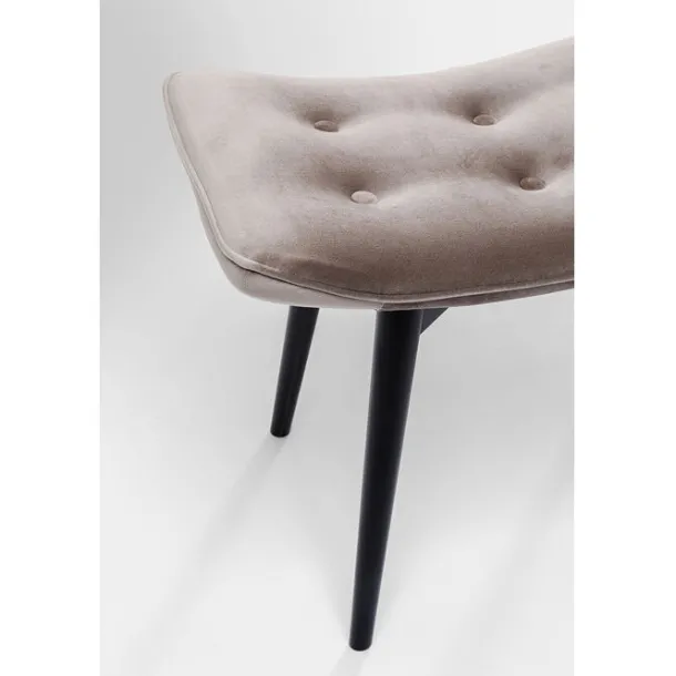 stool_black_vicky_velvet__5-1.webp Online KARE Design Stool Black Vicky Velvet Grey 46x59cm
