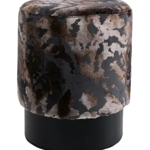 Hot KARE Design Stool Cherry Astoria Grey Black Ø36cm Limited