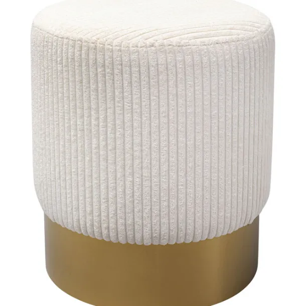 stool_cherry_beige_cord_b_0.webp Hot KARE Design Stool Cherry Beige Cord Brass Ø35cm